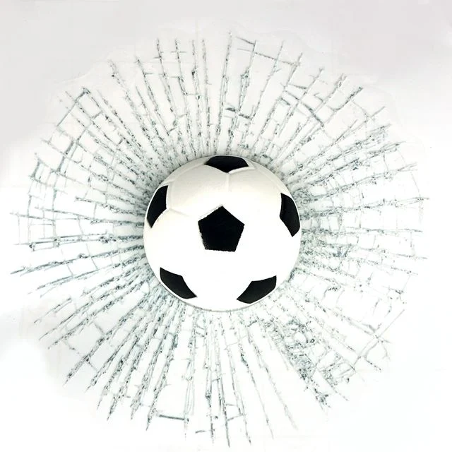 자동차 3D 스크래치 스티커 축구공