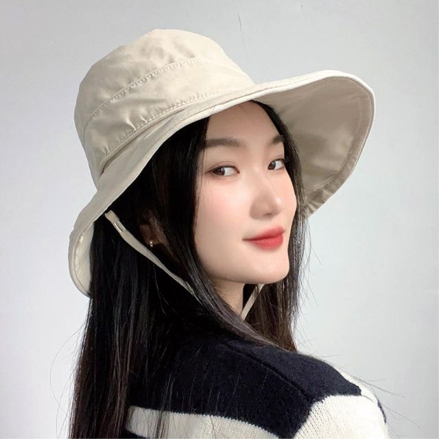 비타리토 여성 와이어챙 버킷햇 베이지