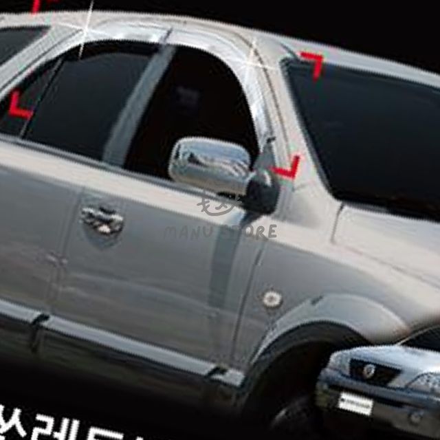 차량용윈도우바이저 자동차선바이저 뉴쏘렌토 크롬도어바이저 4P