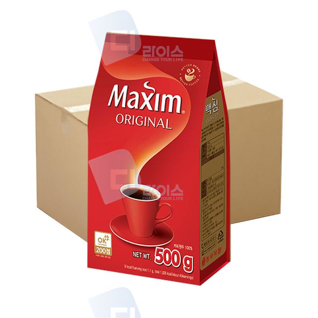 맥심 오리지날 커피 500g 12봉 1박스