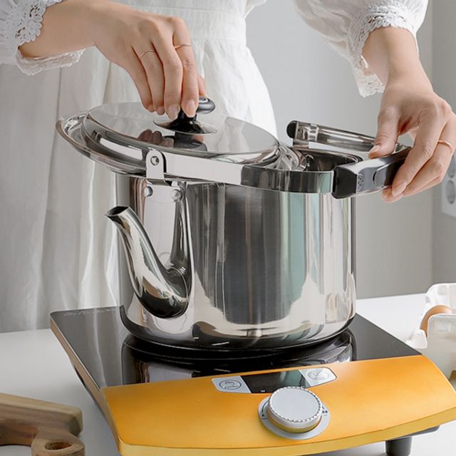 7리터 대용량 물 주전자 업소용 스테인리스 주전자 인덕션 식당용 스텐