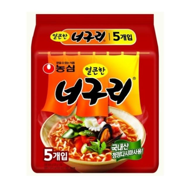 농심 얼큰한너구리 봉지 (5개입)(행사상품)