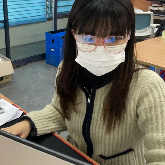 동글이 뿔테 안경 핑크