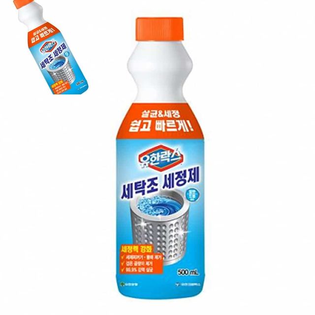 유한락스 세탁조세정제 500ml 세탁조클리너 세탁기클리너 세탁기세척제 세탁기청소세제