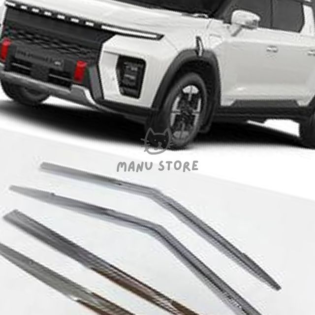 크롬썬바이저 차량용품 무쏘 EV 크롬윈도우바이저