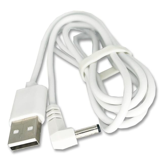 USB 전원 케이블 화이트 1미터 3.5mm DC 커넥터