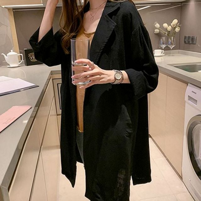 루즈핏 여성 린넨 자켓 데일리 여성 여름 자켓 빅사이즈 간절기