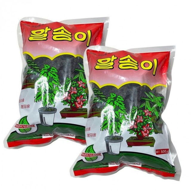 알송이 비료 500g 2개 식물 퇴비 영양제