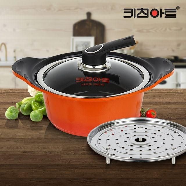 세라믹 소형 냄비 양수 20 주물 찌개 키친 코팅 아트