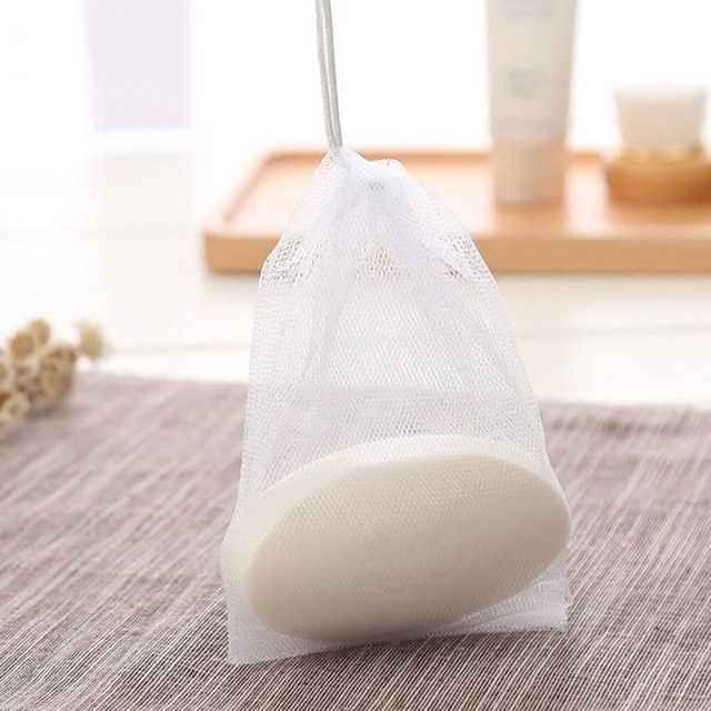 메쉬 2중 비누 거품망 케이스 버블망 주머니 망사