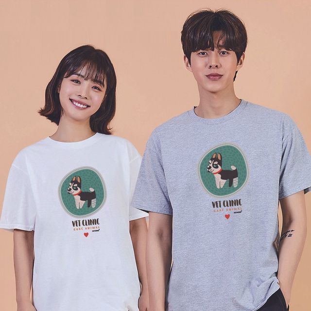 남성 반팔티 허스키 맨투맨 후드티, 키밍 여름 반팔 티셔츠