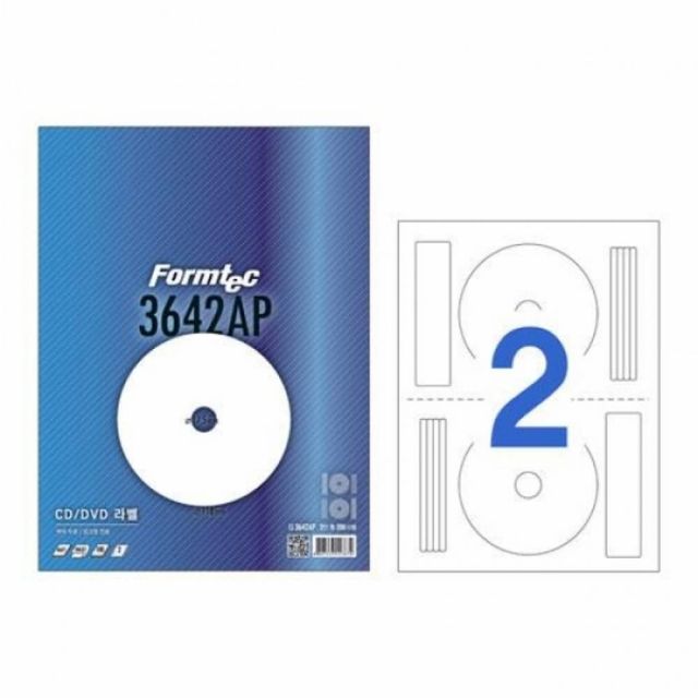 폼텍 CD라벨 IJ3642AP 100매, 라벨지 스티커