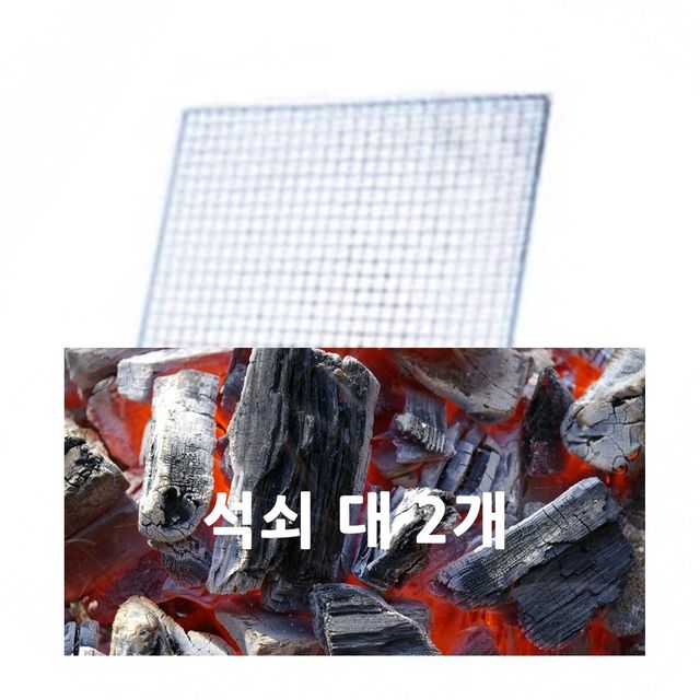 일회용태망석쇠_대2개 불판 일회용석쇠 석쇠그릴