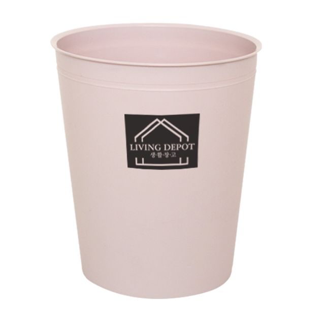 생활창고 인디핑크 오픈 휴지통 5.5L