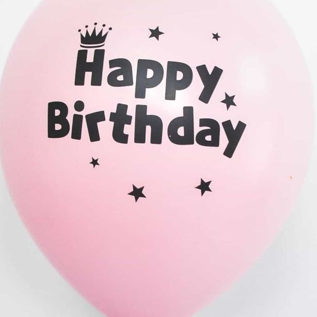 30cm인쇄풍선10입매트파스텔생일핑크앤블루 생일풍선장식 생일축하풍선