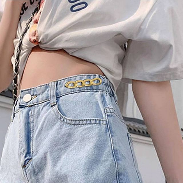 TBZ 바지허리줄이기 옷핀 셀프허리수선 바지클립 골드