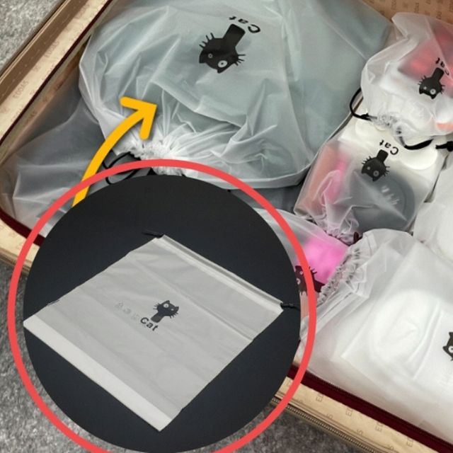 반투명백 여행용 L 더스트백
