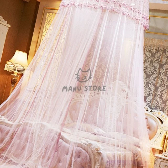 원터치모기장 여름모기장 침대 캐노피 모기장 연핑크