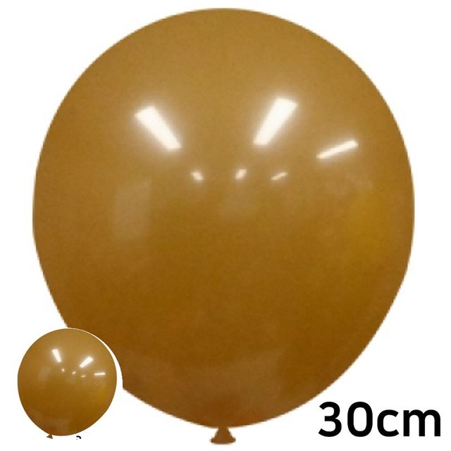 생일파티 풍선, 레트로 라운드 풍선 30cm 카키 50개입