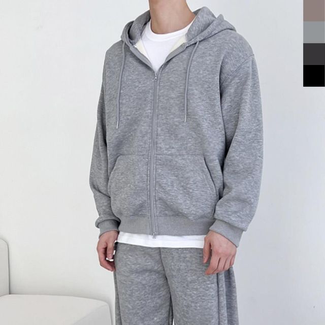 후드집업 방한 겨울 오버핏 후드티코디 후드티셔츠