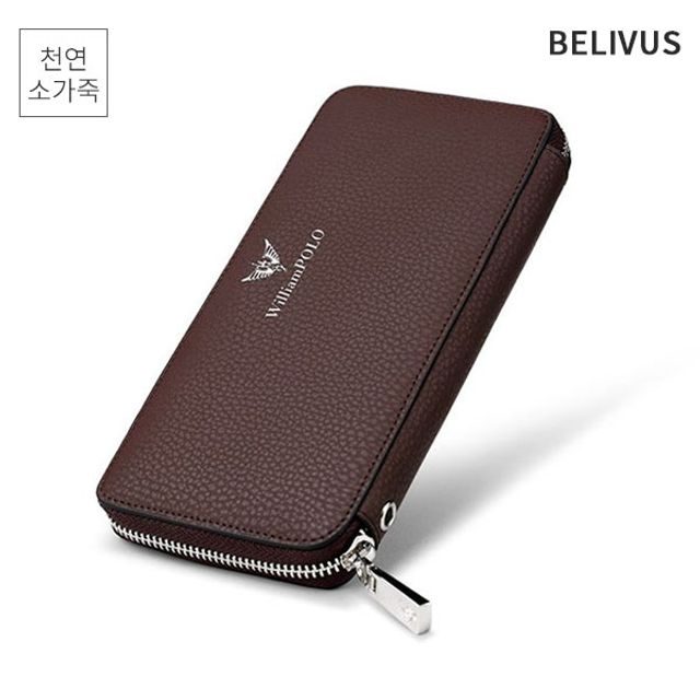 빌리버스 남자 장지갑 BJI438 소가죽 지갑
