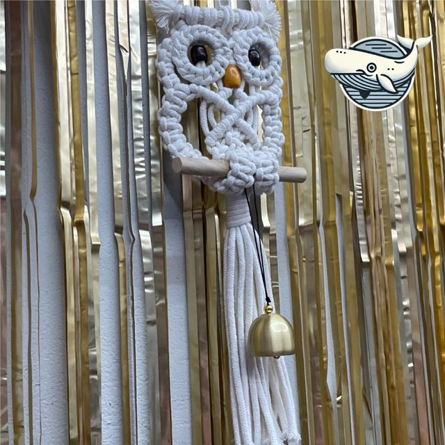 마크라메DIY 재료 합금 미니종 아기 부엉이