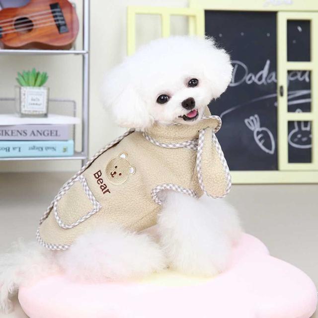 강아지 데일리 머플러 폴리스 산책 외출 조끼 스타일