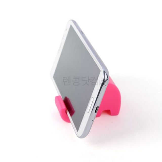 스탠드휴대폰고정대 책상용핸드폰받침대 1P 코끼리 폰홀더 폰거치대