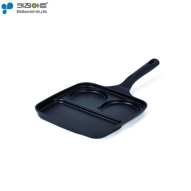 인덕션 사각 3구 다용도팬 27cm