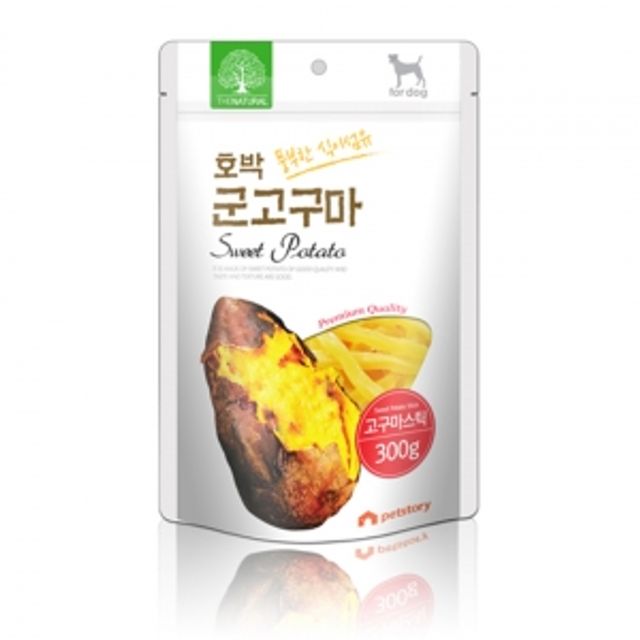애견간식 펫스토리 더내추럴 호박 군고구마스틱 300g