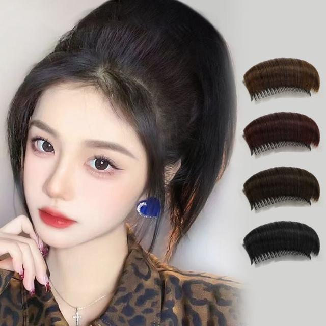 미니 빗핀형 헤어 볼륨 부분 가발 - 정수리 볼륨업