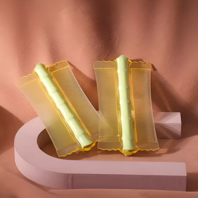 대나무 디자인 머리빗 두피마사지 참빗 브러쉬 휴대용