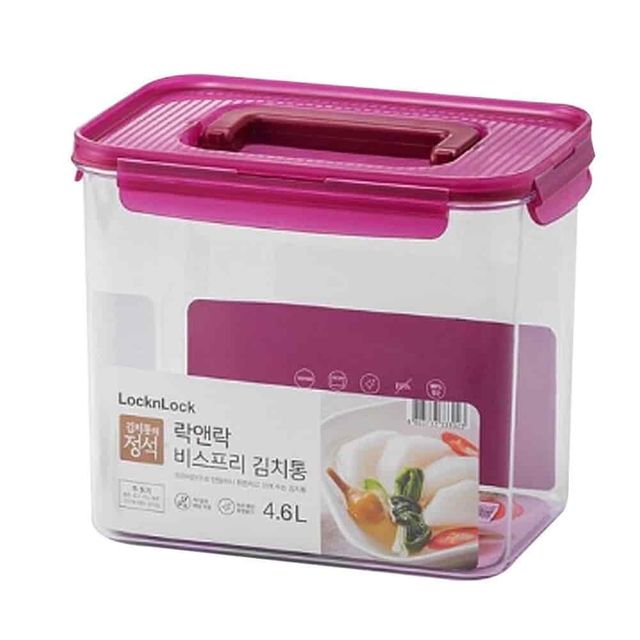김치통 4.6L 투명김치통 트라이탄김치통 밀페용기 동치미통