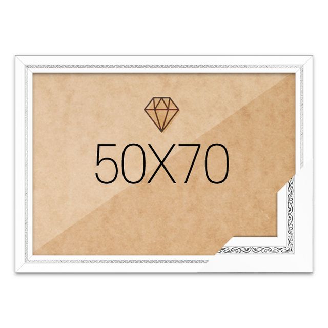 보석십자수액자 50x70 고급형 그레이스 화이트