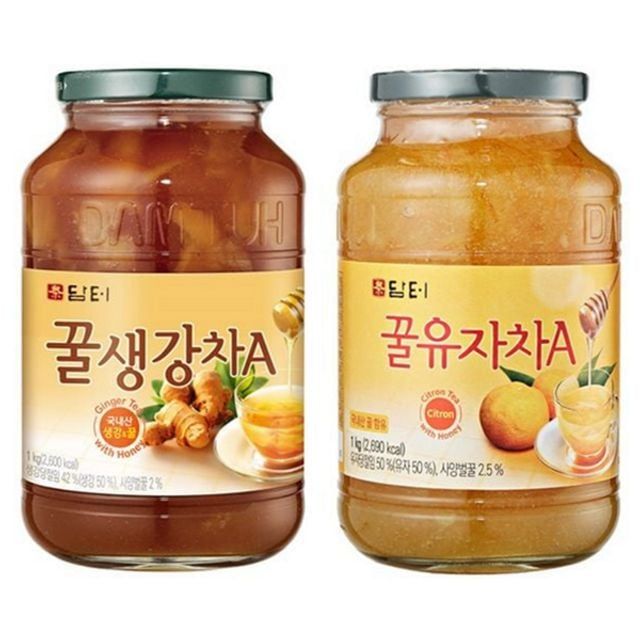 1kg 유리병 꿀 생강 수제 차