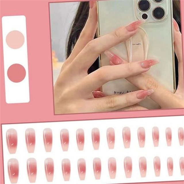 붙이는 셀프 네일 팁 프레스 젤네일 손톱 연장 데일리 아트