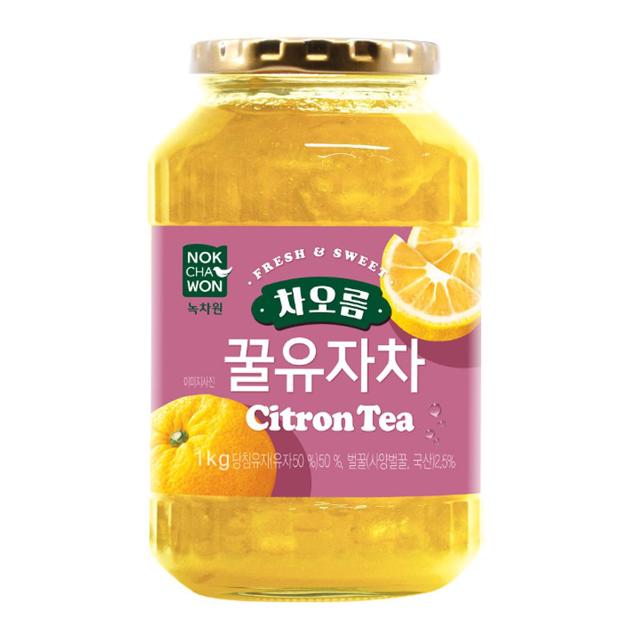 녹차원 꿀유자차 1kg X2