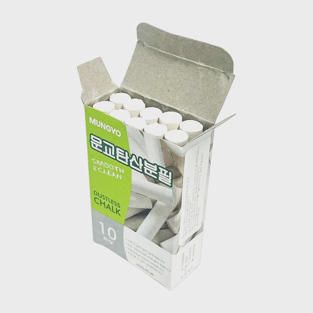 탄산칼슘분필 흰색 분필 10p
