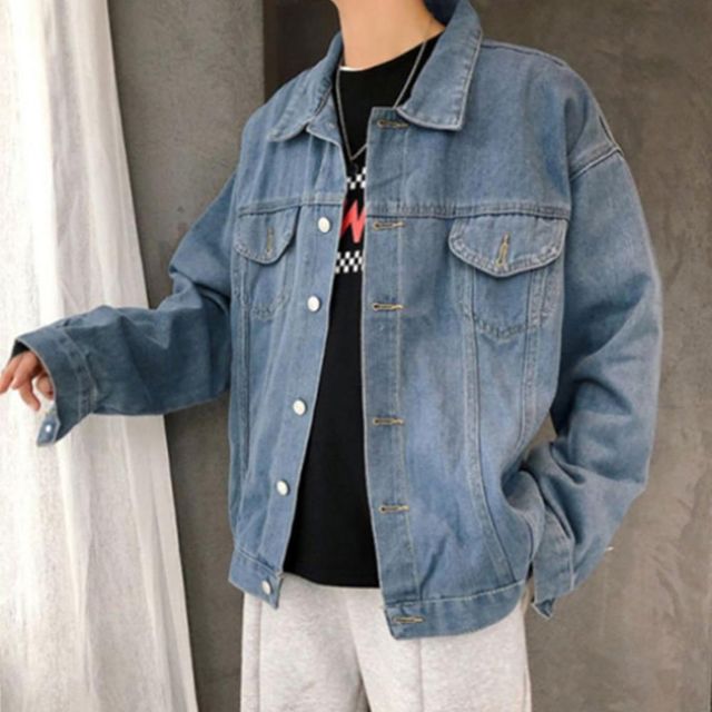남자청자켓 슬림핏 남자 오버핏 블루종 남성 데님 청