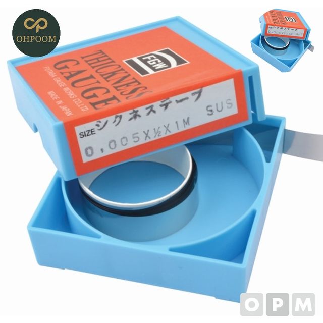 두께게이지 갭게이지 휠라게이지 FGW 0.005mmX12.7X1M SUS304H 1EA