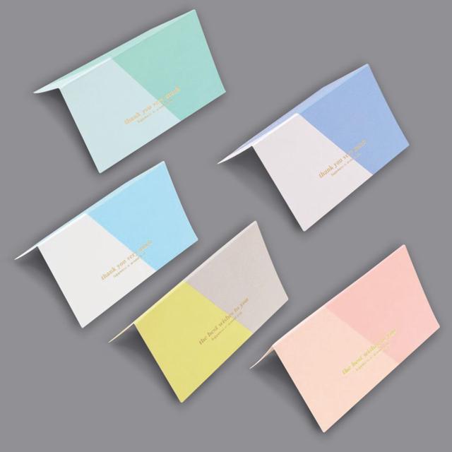 파스텔 축하카드 세트, 감사카드 생일 메시지카드