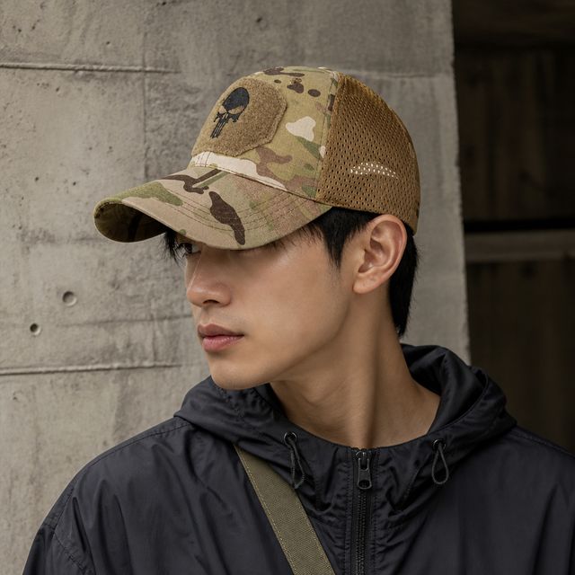 해골 해골무늬 군용 메쉬 야구모자 전투모 캡 야구캡 전술모자