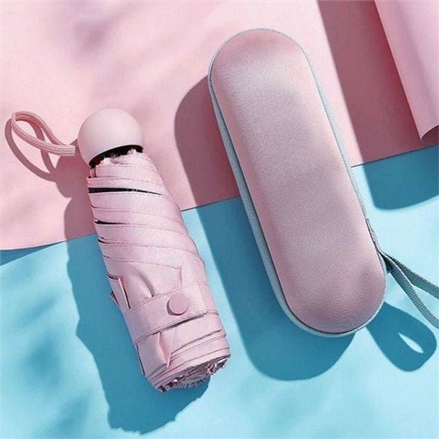 휴대용 양산 양산 초경량 uv 여성 여름 암막 미니캡슐 접이식 콤팩트 3단 5단