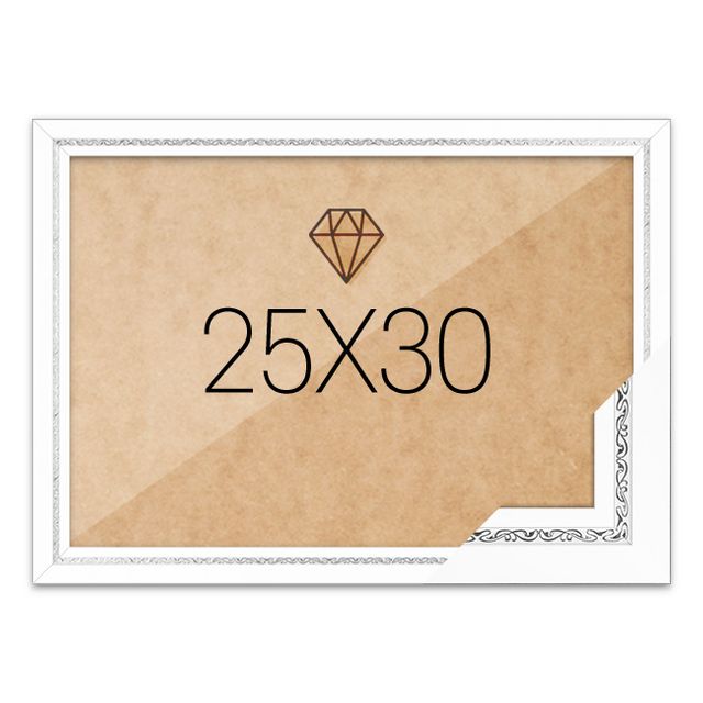 보석십자수액자 25x30 고급형 그레이스 화이트