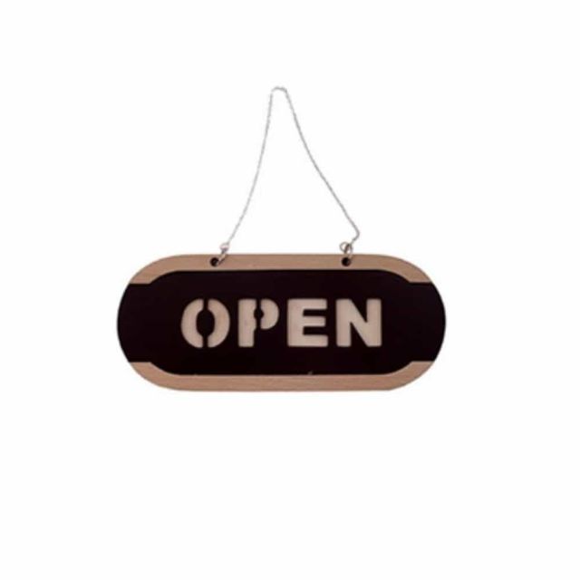 우드 오픈사인보드 OPEN CLOSED 표찰 매장 문패