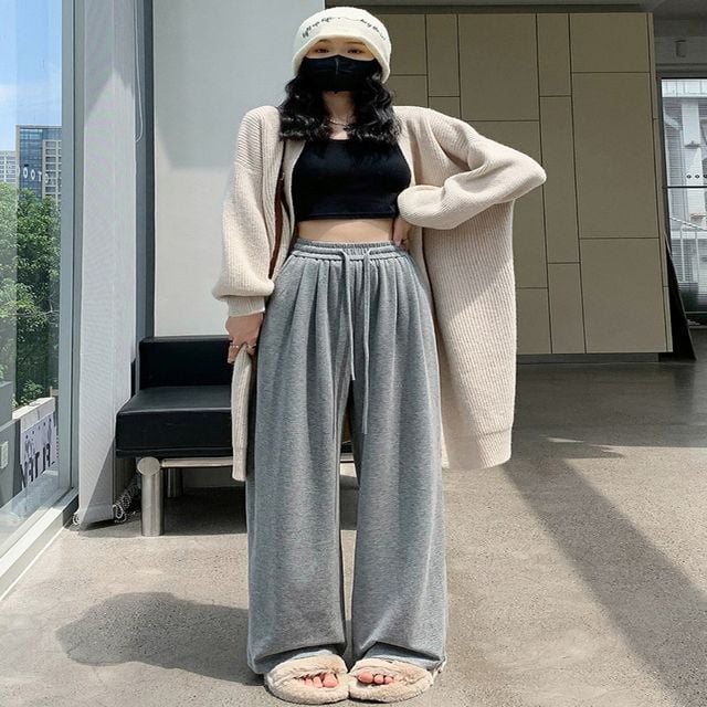 여성 로저스 밴딩팬츠 골지 일자팬츠 트레이닝 롱팬츠