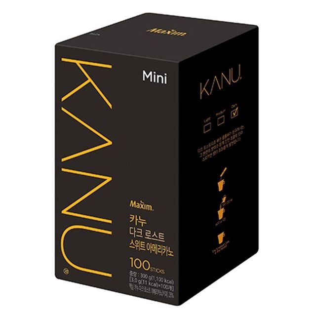 맥심카누 미니 다크 스위트 아메리카노 3.0g 100T