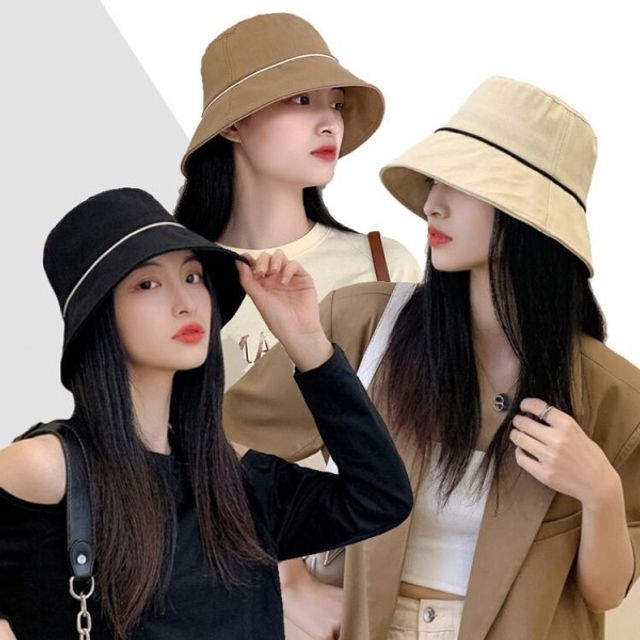 데일리 모던 버킷햇 페미닌 사계절 심플 모자