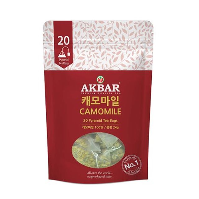 아크바 허브차-캐모마일 20티백(삼각)/ 지퍼백