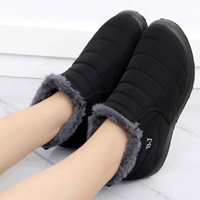 따뜻한 여성 겨울 신발 패딩 여성 방한화 데일리 여자